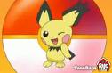 Pichu is standing on a ball!