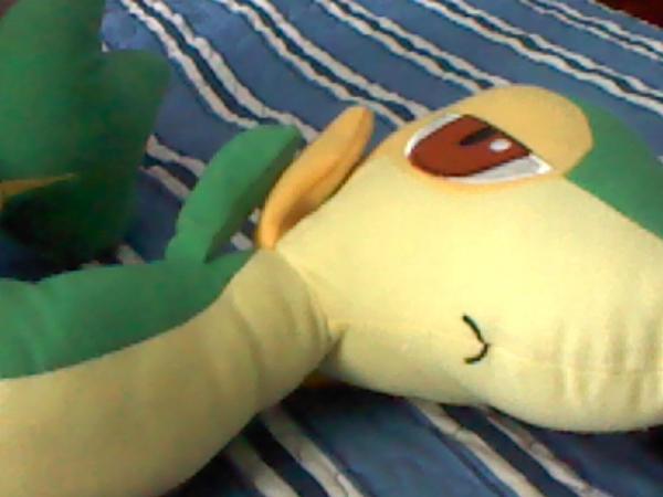 My new snivy plush